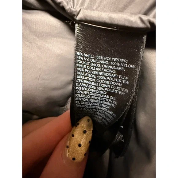 The North Face Metropolis Parka II Gray Goose Down Puffer Coat Womens Medium - Picture 7 of 8